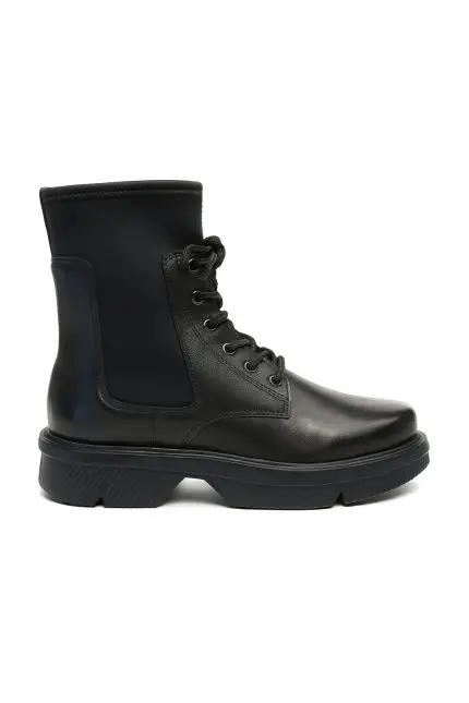 מגפון ליקרה עור שחור